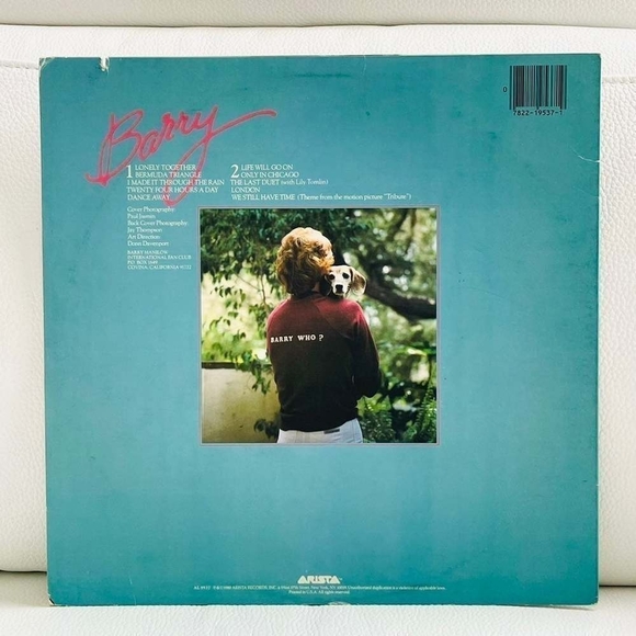 LP Barry Manilow - Barry Vinyl Record - Picture 2 of 2